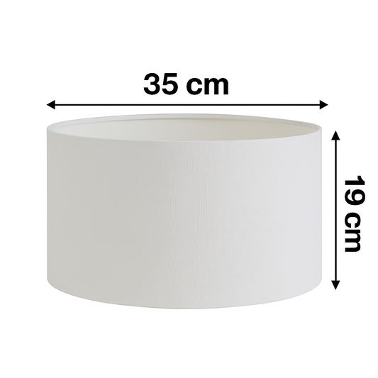 ABAJUR CILINDRO D35 BR/BR