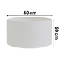 ABAJUR CILINDRO D40 BR/BR