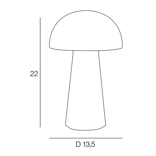 CANDEEIRO PORTÁTIL MUSHROOM