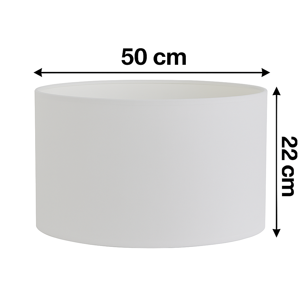 ABAJUR CILINDRO D50 BR/BR