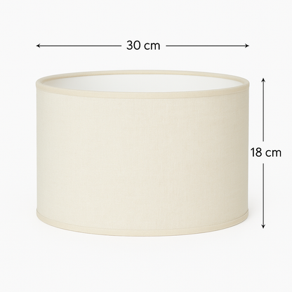 ABAJUR CILINDRO D30 BR/MF