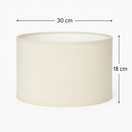 ABAJUR CILINDRO D30 BR/MF