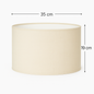 ABAJUR CILINDRO D35 BR/MF
