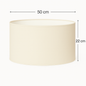 ABAJUR CILINDRO D50 BR/MF
