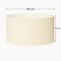 ABAJUR CILINDRO D70 BR/MF