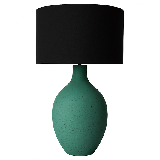 CANDEEIRO DE MESA GREEN AND BLACK COM ABAJUR