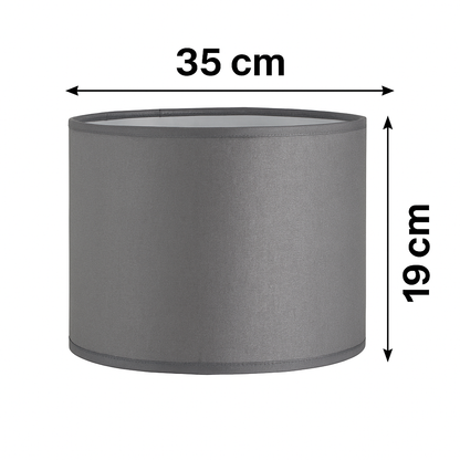 ABAJUR CILINDRO D35 GUM METAL